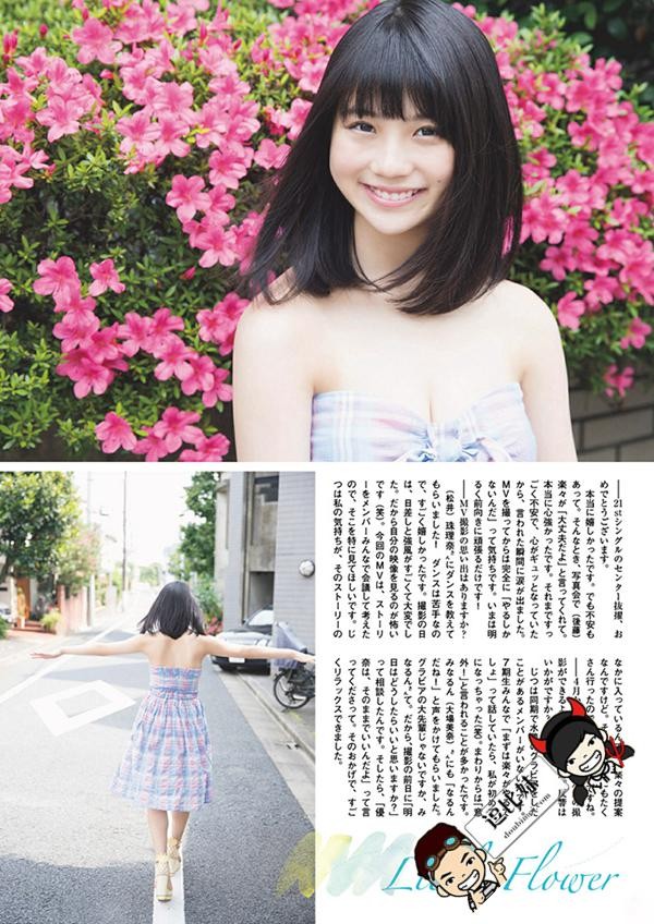 SKE48小畑优奈为选取拉票 推出清纯性感写真宛如邻家女孩