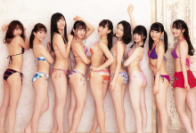SUPER GiRLS成员比基尼写真 性感泳装美女让人清凉一夏-德州扑克迷