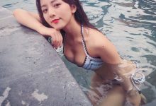 杭州美女陈紫haha遭盗图 甜美气质诱人曲线迷人-德州扑克迷