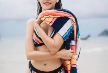 泰国甜美正妹Metal 性感比基尼秀雪白豪乳-德州扑克迷