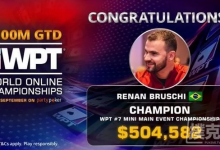 Renan Bruschi赢得WPT WOC迷你主赛事冠军-德州扑克迷