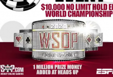 2020 WSOP $10,000买入主赛事将于下个月开赛！-德州扑克迷