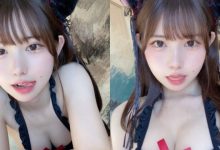 又甜又香！櫻花萌妹「雪白爆乳」cos小貓咪，精緻娃娃臉＋性感好身材！-德州扑克迷