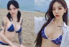 臉蛋很純情的正妹「愛走火辣路線」，「海灘爆乳自拍」辣翻遊客！-德州扑克迷