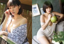 清甜妹子「語萱菈菈」豪乳猛吸椰子水，落肩掉雙球粉絲大讚：「超消暑！」-德州扑克迷