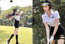 求上銬！重機女神「王晨飄」化身長腿女警，「扭細腰揮桿」讓人想犯罪！-德州扑克迷