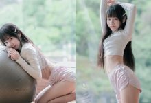 「清甜少女」美體滾瑜珈球，「銷魂曲線」讓粉絲秒暈船！-德州扑克迷