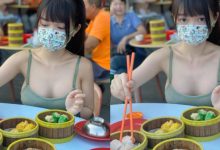 以形補形！巨乳正妹挺「大白包子」吃港點　乳量快要溢出來啦！-德州扑克迷