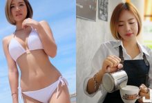 咖啡店員「白襯衫底下藏美乳」，圍裙什麼都是假的，連美式都飄出濃濃奶香啦…-德州扑克迷