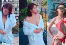 天臺上驚見「浴袍爆乳正妹」！超大膽曬「美麗胴體」 海上比基尼設計也超狂的啦！-德州扑克迷