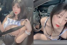 太熱把內衣脫掉！「長髮巨乳正妹」靠安全帶遮點，「圓潤雪乳」讓人更熱！-德州扑克迷