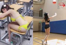 想上體育課~「怪怪美少女」就是要在教室「比基尼午睡」!誘人身體現場男同學太幸福~-德州扑克迷