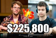 【EV扑克】用TT在AA5J4牌面连打两枪后河牌跟对手8万刀全下为哪般？-德州扑克迷