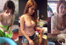 性感「爆乳廚娘」低胸衣抖奶做菜！小吃攤爆滿只為看那對「白嫩巨乳」…-德州扑克迷