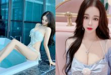 火辣洋娃娃！巨乳直播主「白嫩美腿好逆天」，每次出門都是大爆乳！-德州扑克迷