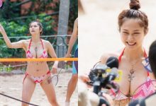 麗寶羽球比賽驚見「巨乳比基尼妹」　原來是正妹羽球教練！-德州扑克迷