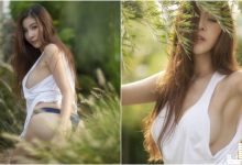 戶外偷露小屁屁！「美臀正妹」草叢大解放，「飽滿美胸」直接從背心側露啊！-德州扑克迷