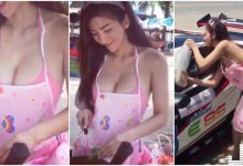 好清涼！路邊攤「爆乳涼拌妹」！連路過跑車都忍不住停下來找她「買兩包」！-德州扑克迷
