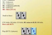 【EV扑克】牌局分析：翻牌圈中对加听花，直接加注冲？-德州扑克迷