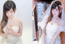 好兇猛的「爆乳新娘」！臉蛋甜美的電玩coser「四月桐寶寶」 婚紗造型網友好想娶！-德州扑克迷