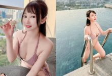 甜美正妹「又又」曼谷旅行解放！無邊際泳池秀「火辣比基尼」好養眼-德州扑克迷