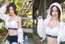 北科大捕獲陽光妹「妮娜張張」，運動內衣「爆乳細腰」震撼校園！-德州扑克迷