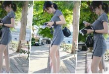好辣！路上正妹「白嫩長腿」曲線好辣，緊繃「養眼側乳」網友瘋狂搭訕了！-德州扑克迷