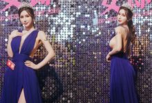 長腿女神「夢夢MonMon」性感禮服露超殺側乳　網友：想坐在側乳旁邊-德州扑克迷