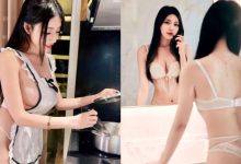 火辣廚娘「謝立琪Kiki」裸披圍裙就開煮，「側溢厚奶」粉絲狂讚秀色可餐！-德州扑克迷