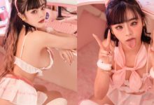 大眼少女「布丁」辣闖粉色空間，「溢奶翹臀」讓粉絲馬上暈船！-德州扑克迷