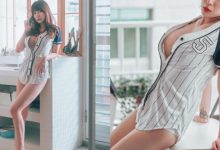 最愛指叉球！性感球迷「茶茶兒」中路開襟太超過，「邪惡辣肌」讓網友驚喜讚嘆-德州扑克迷