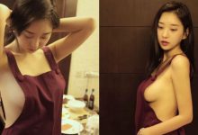 獻上深夜料理！巨乳小廚娘「裸體圍裙」做菜　側邊掉出渾圓奶球-德州扑克迷