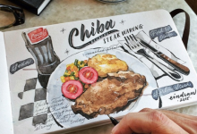 他的手帳媲美餐廳Menu！神乎其技的水彩手繪美食讓你看得口水直流-德州扑克迷