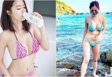 乳香四溢！豐滿大奶妹「鮮奶淋乳」畫面好邪惡！海邊穿比基尼都快「晃出來」了！-德州扑克迷