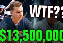 【EV扑克】买入10万刀豪客赛,一位职牌被条鱼用两次x-raise打掉了暗三-德州扑克迷