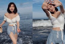 「氣質短髮妹」海邊戲水展細腰，「鮮嫩水滴型」征服整條海岸線-德州扑克迷
