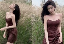 穿低胸裝賞芒草的「超性感辣妹」，私下好愛PO「火辣美腿照」！-德州扑克迷