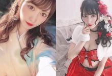 和服正妹みしゅ「誘惑解放」，紅色爆乳裝反差好大啊！-德州扑克迷