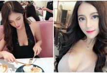 這低頭的風景太美！氣質「爆乳正妹」小仙女Vivi低胸洋裝小露事業線，讓人胃口大開-德州扑克迷
