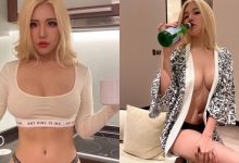 喝什麼都是濃稠奶味！「大馬狂妹」各種露奶進食玩樂，強大body吸引七百多萬人追蹤！-德州扑克迷