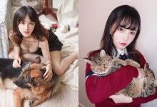 爆乳刺青妹「犬神洛洛子」透膚黑蕾絲撩狼犬　鄉民吶喊汪汪：想當那隻狗-德州扑克迷