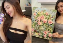甜美巨乳正妹「語芯」化身防疫小畫家，居家創作也不忘展現Ｓ形好身材！-德州扑克迷