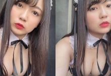 大奶女僕「豐滿身材」視角超惹火，彎腰時車頭燈快掉出來了！-德州扑克迷