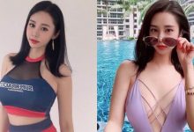 爆乳車模「강하빈」穿上大深V比基尼，中路大開畫面超噴血！-德州扑克迷