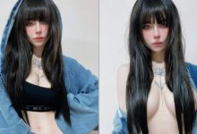 混血美女「古榕榕」牛仔外套不穿好！「白嫩豪乳」彈出！-德州扑克迷