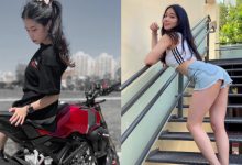 「檔車女孩」頂出蜜臀秒現「蜜汁大腿」，換上比基尼讓粉絲驚嘆：「超會藏！」-德州扑克迷