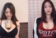 放手喝珍奶只是小Case！G奶工程師小嗨「巨乳旋開瓶蓋」炫乳到差點露點-德州扑克迷