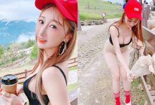 「爆乳正妹」葉妮妮山上喝咖啡餵羊，背後暗藏玄機辣度超標！肉胎褲下「形狀好明顯」！-德州扑克迷