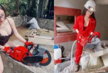 超兇工地電鋸妹「樂樂」，低胸爆乳提圓鋸架勢滿分，工作服下「渾圓雪乳」不私藏！-德州扑克迷