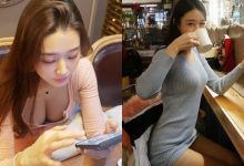 白皙美胸妹「爆乳喫茶」現場奶香濃！日常穿搭還是「絕對領域」的王者啊！-德州扑克迷